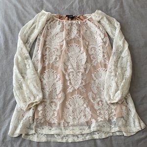 For Love & Lemons Lace Off shoulder Dress